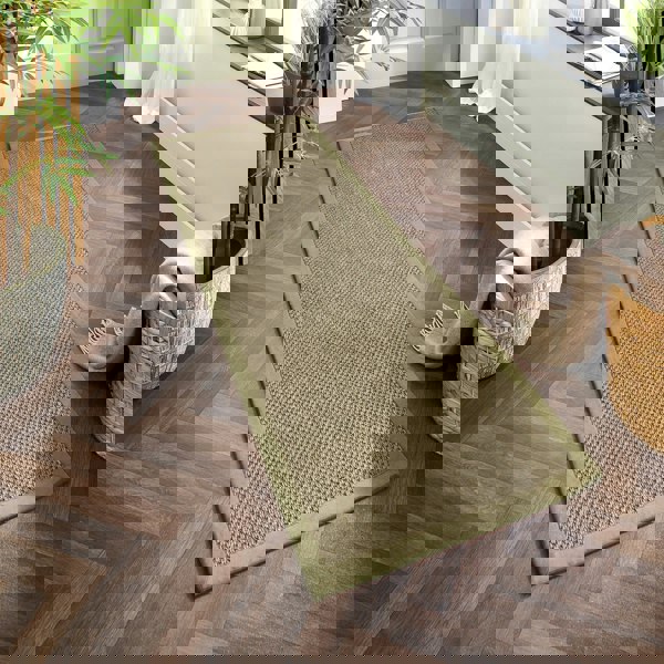 Origins Sisal Sage Green with Sage Green Border