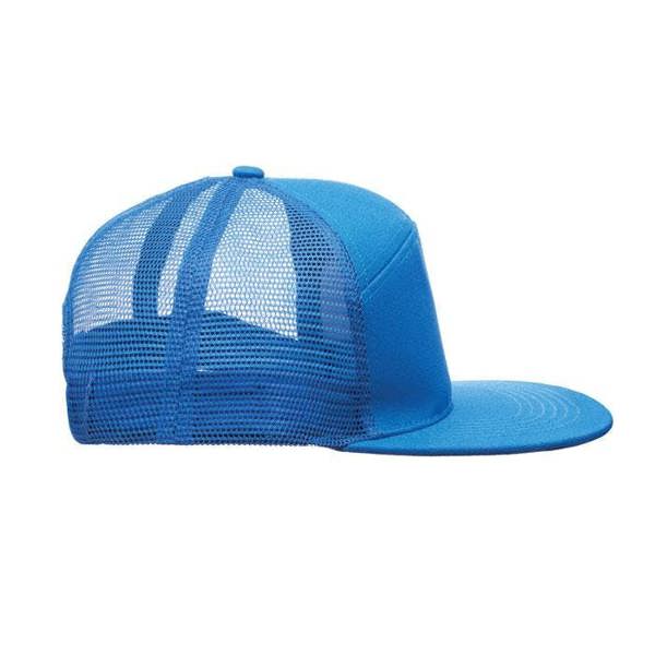 MidOcean Bead Flat Peak Trucker Cap - Royal Blue - 