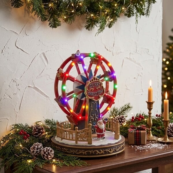 Garden Greatness Festive Animated LED Ferris Wheel Decoration