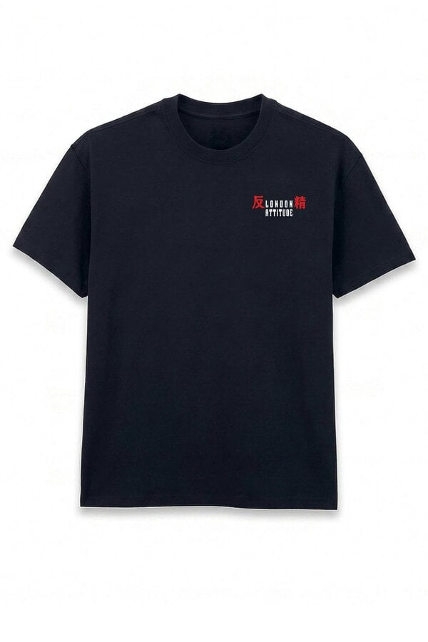 London Attitude Tokyo After Dark Dragon Oversized Heavyweight Graphic T-Shirt