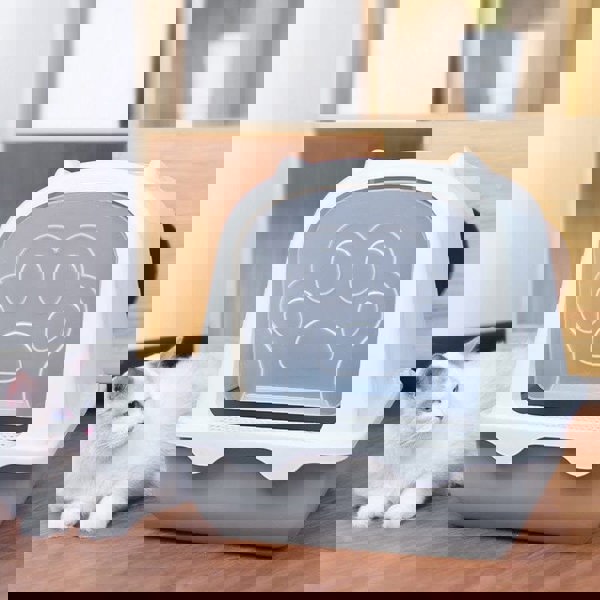 Large Enclosed Cat Litter Box: Odor Control and Spill Prevention Living and Home