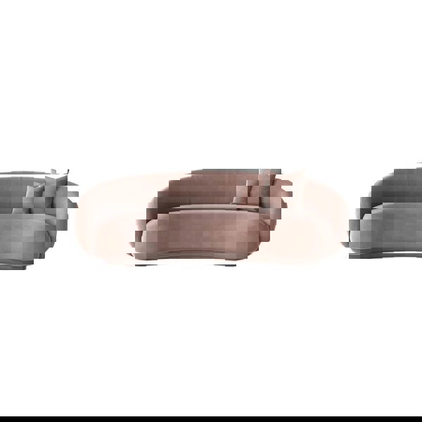 Romelia Three Seater Curved Sofa, Velvet-Weilai Concept-Weilai Concept