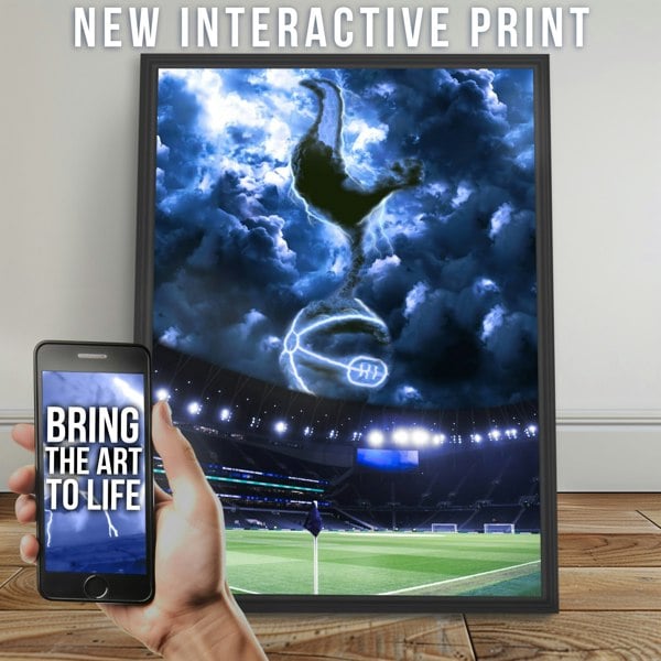 NotNiceThings Tottenham Hotspur Magic Poster - Augmented Reality Art