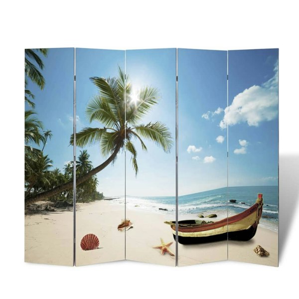 Berkfield Folding Room Divider 200x170 cm Beach