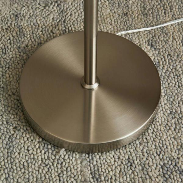 Pagazzi Lighting Kingsholm 3 Light Satin Nickel Floor Lamp
