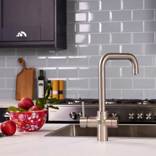 Impromta 4 in 1 Biometric Boiling Water Tap | Brushed Steel Finish