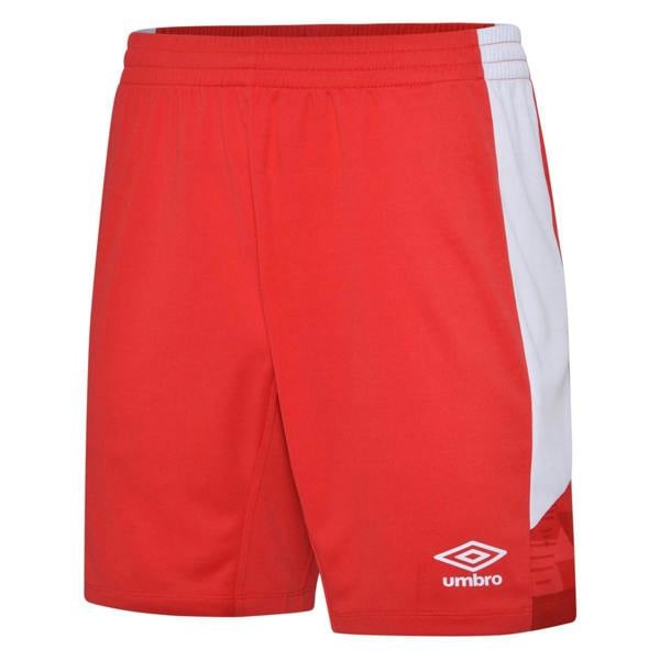 Umbro Mens Vier Shorts - Vermillion/White - 