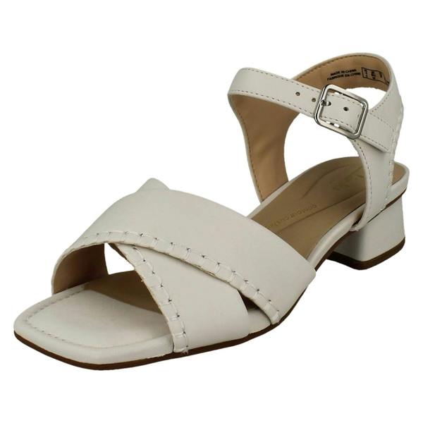 Clarks Ladies Clarks Square Toe Sandals Serina 35 Cross