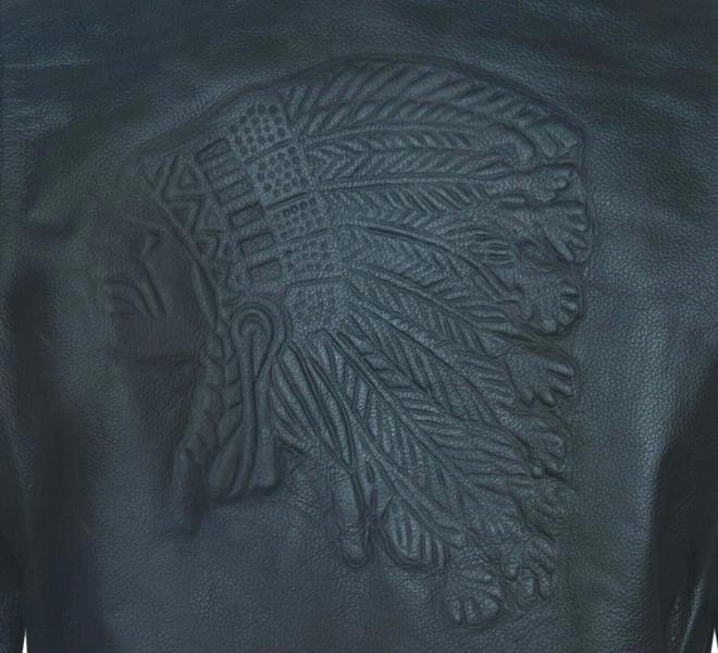 Infinity Leather Men's Brando RED INDIAN Cowhide Jacket - Osasco
