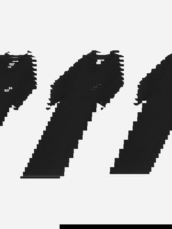 BOSS Boys Logo T-Shirt in Black