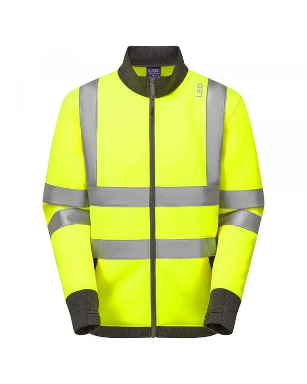 Leo Workwear Arganite Zipped Sweatshirt - Yellow