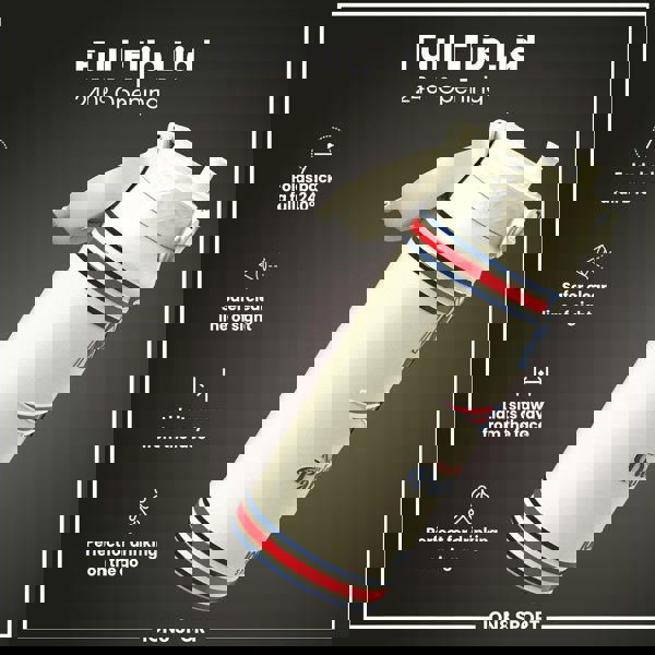 ION8 NFL x ION8 Insulated Steel Water Bottle, NFL Patriots, 750ml (24oz)