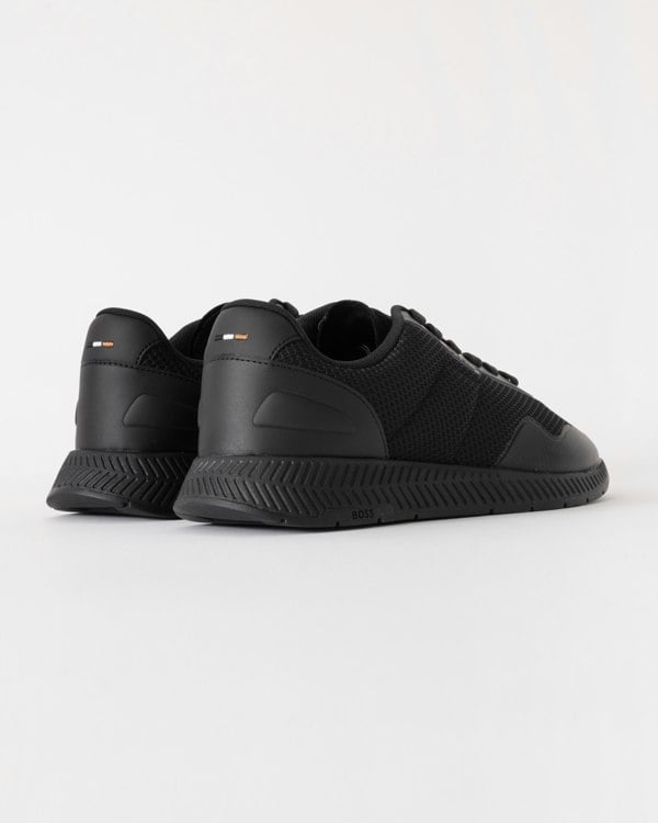 BOSS Orange Titanium Runner Meth Trainers - Black 005 - CHO - Designer Mens Trainers