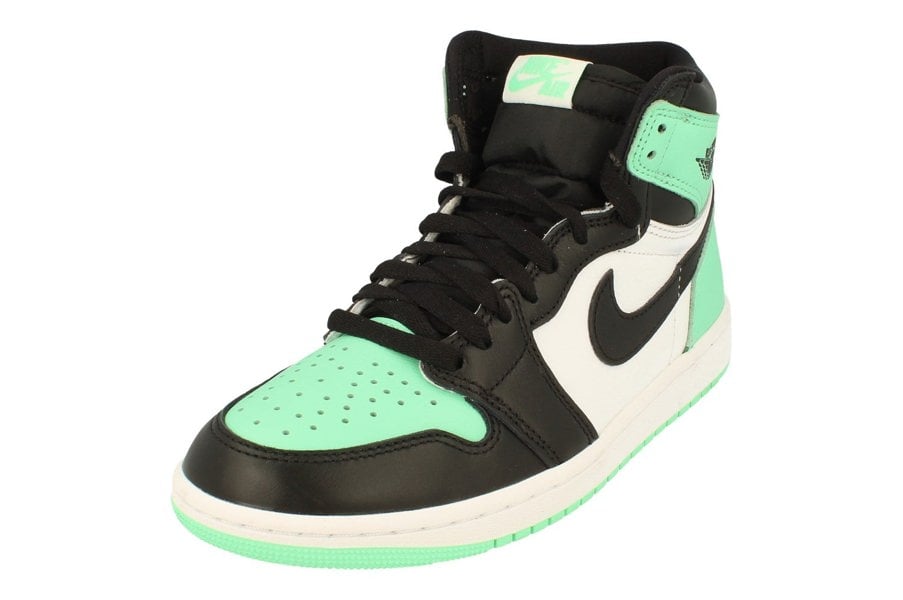 Nike Air Jordan 1 Retro High Og Mens Basketball Trainers Dz5485  130 - White Black Green Glow 130 - Photo 0