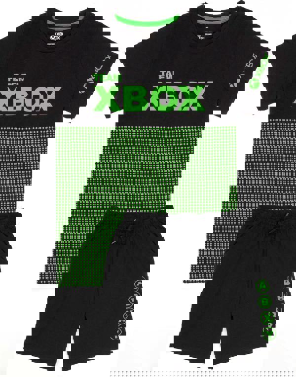 Xbox Boys Black Game Console Short Sleeve Short Leg Pyjama Set [dis]