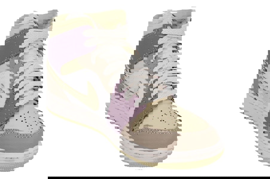 Nike Air Jordan 1 Mid Womens Trainers Hv2370  100 - Light Orewood Brown Team Gold Khaki 100 - Photo 3