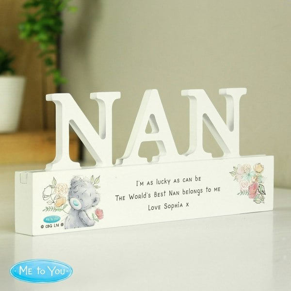 Personalised Memento Company Personalised Me To You Wooden Nan Ornament