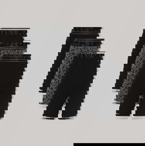 Ted Baker Ted Baker 3-Pack Cotton Boxer Briefs Mens Boxer Briefs Black Bolt On/Brush Strokes/Black