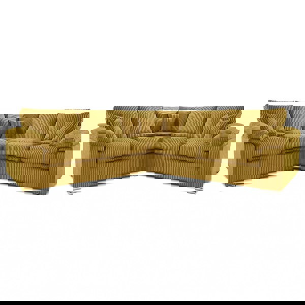 Furnishings For Less Delta Full Jumbo Cord 5 Seater Corner Sofa