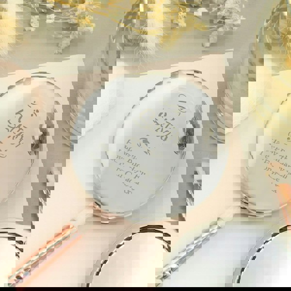 Personalised Memento Company Personalised Silver Round Compact Mirror