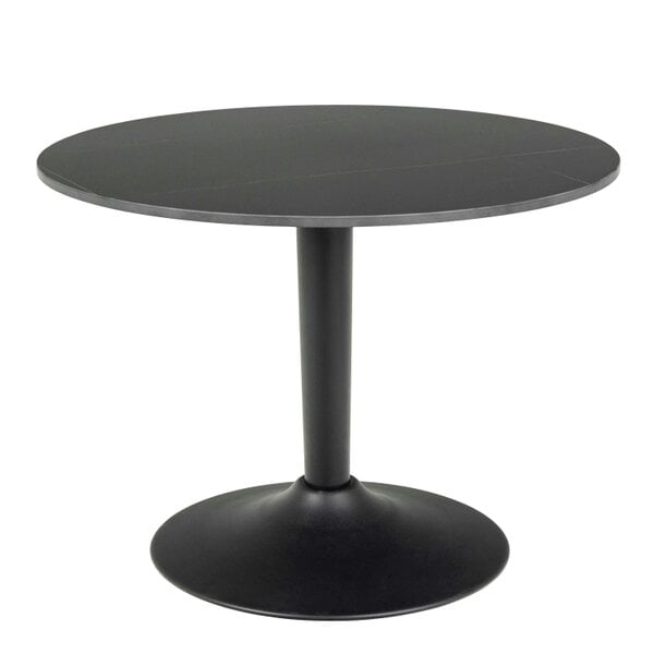 Wyld Haus Cloverfern Matt Black Ceramic Round Coffee Table