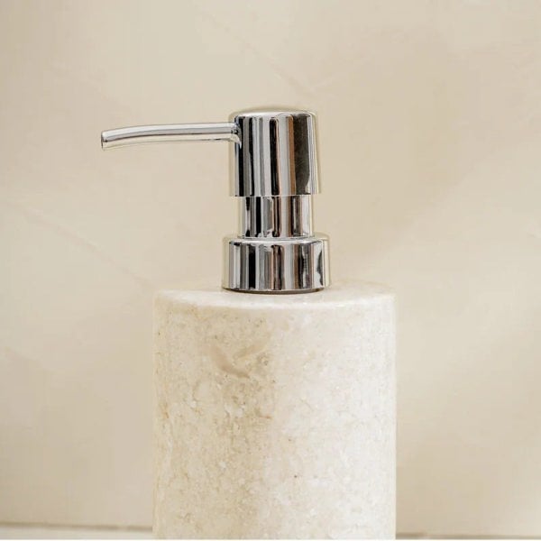 Black marble soap dispenser premium metal pump bathroom vanity