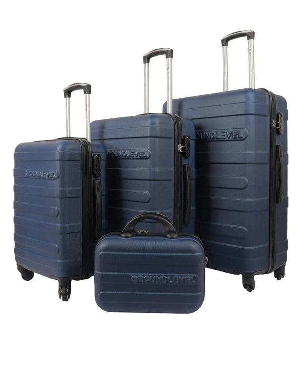 Groundlevel 4 Piece Regency Hard Shell Luggage Set