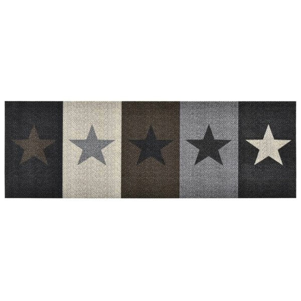 Berkfield Kitchen Carpet Washable Stars 45x150 cm
