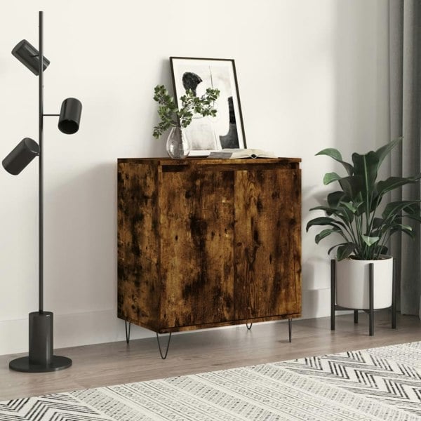 Berkfield Sideboard Smoked Oak 60x35x70 cm Engineered Wood
