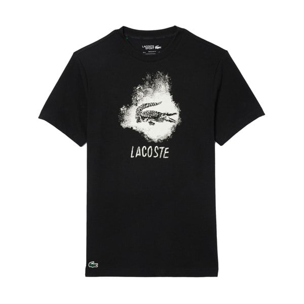 Lacoste Ultra Dry Graphic Sport T-Shirt Black