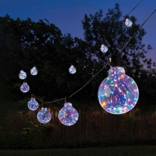 Samuel Alexander 4.5m Set of 10 Connectable Galaxy Festoon Firefly String Lights with Multi-Coloured LEDs