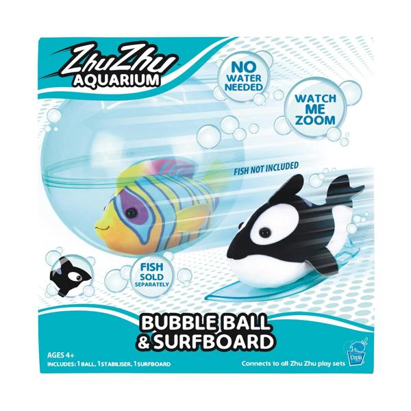 Zhu Zhu Aquarium Zhu Zhu Pets - Zhu Zhu Aquarium Bubble Ball & Surfboard Playset (Fish NOT included)