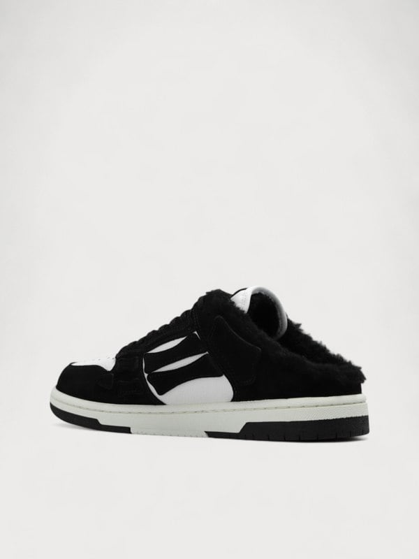 Amiri Skel Low Top Mule Shearling Black Wmns