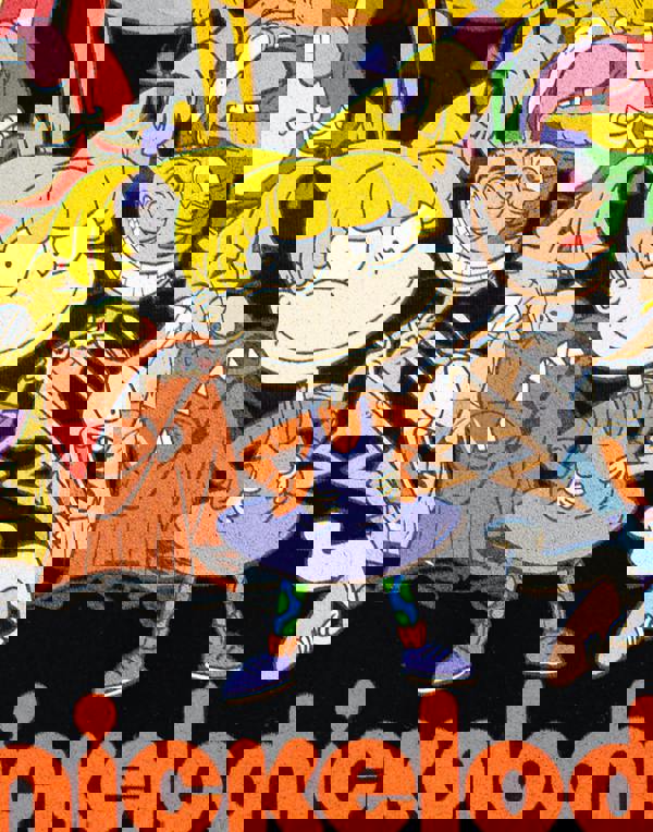 Nickelodeon Unisex Black Classic Group Short Sleeved T-Shirt