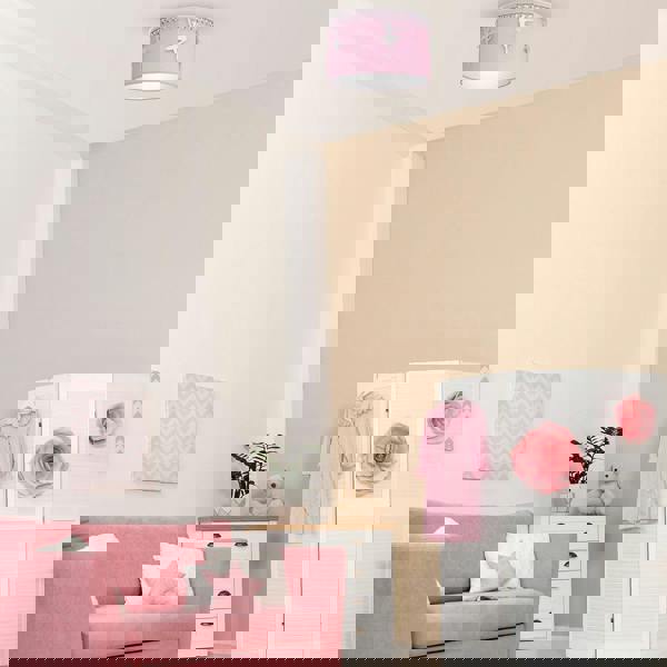 Milagro Baletnica Pendant Lamp Hand Made Soft Fabric And Ballerinas