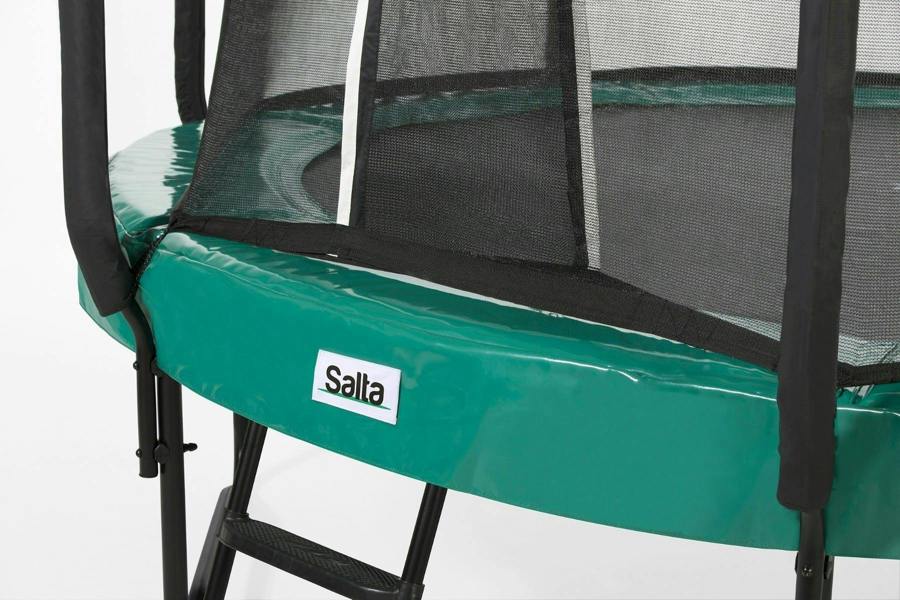 10ft Salta Green Round First Class Edition Trampoline with Enclosure