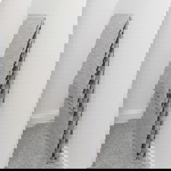 JVL Serena Foldable Fabric Laundry Hamper with Lid for Bedroom and Bathroom Use, Light Grey