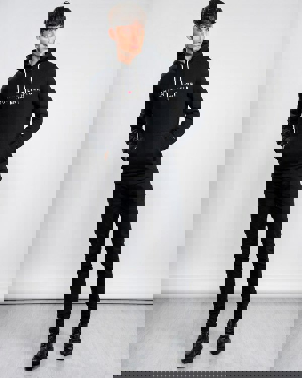 Tommy Hilfiger Mens Core Tommy Logo Hoodie - Jet Black