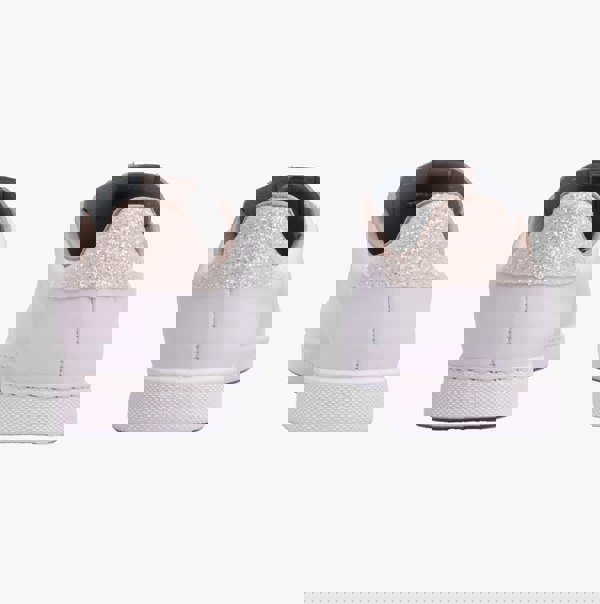 Victoria TENIS LEATHER & GLITTER SWIRLS Womens Trainers Blanco