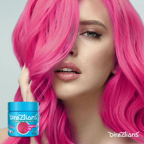 Directions 6 x La Riche Directions Semi-Permanent Hair Color 100ml Tubs - Carnation Pink