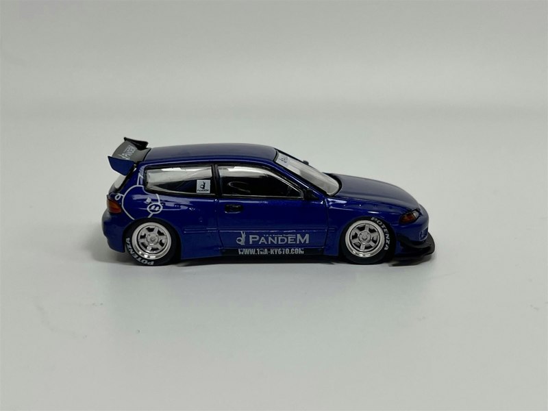 Pop Race Pandem Civic EG6 Metallic Blue 1:64 Pop Race PR640127