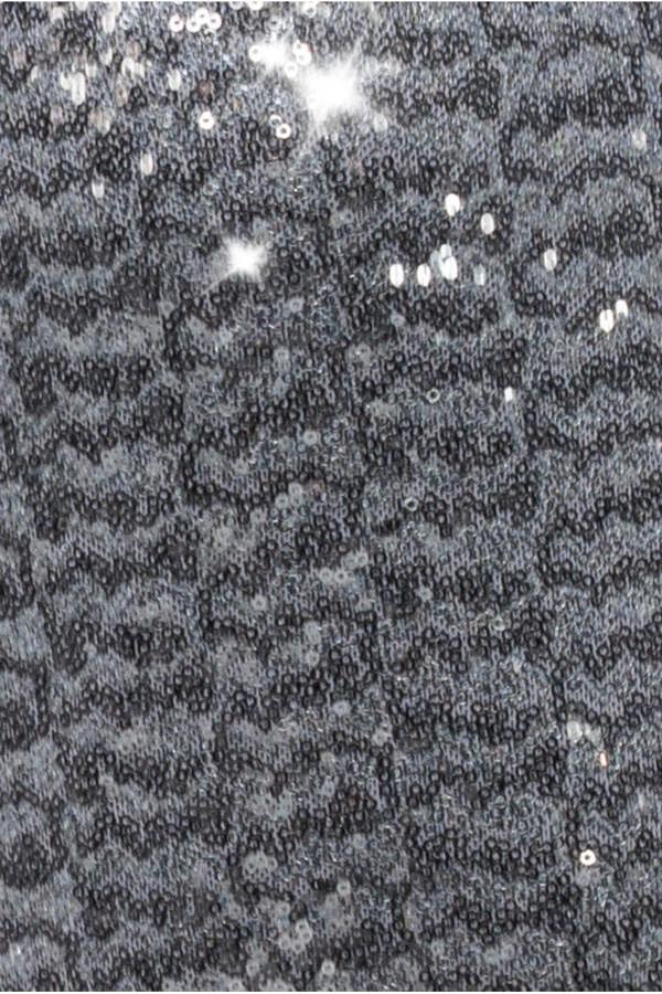 Sequin Skater Shirt Dress - Silver DR4061