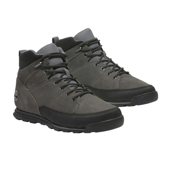 Timberland Mens Euro Rock Leather Mid Cut Boots - Grey