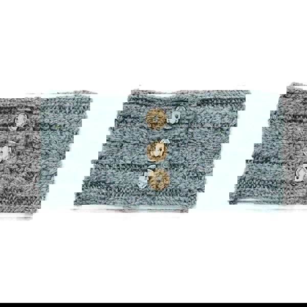 Aran Donegal Cable Button Headband Stay Cozy and Chic with Aran Donegal Cable Button Headband