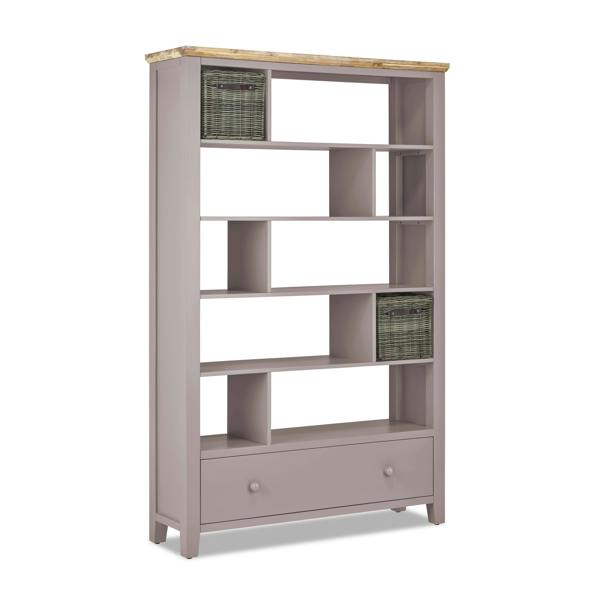 Statement Furniture Florence Room Divider Shelving Storage with Drawer, Fully Assembled