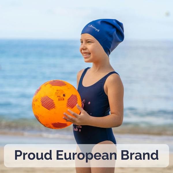 Limmys Premium Kids Long Hair Swim Caps