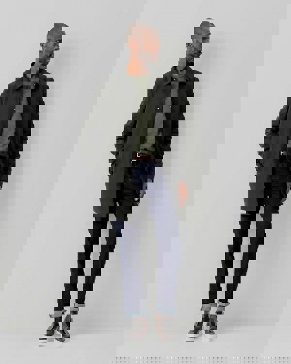 Oliver Sweeney Huntingfield Mens Showerproof Cotton Mac - Khaki