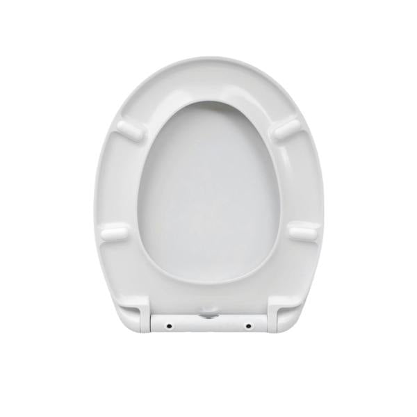 RTS White Thermoplastic Top Fix Soft Close Quick Release Toilet Seat