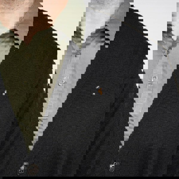 Gabicci G00K02 Mens Button Thru Cardigan Gabicci Classic - BLACK