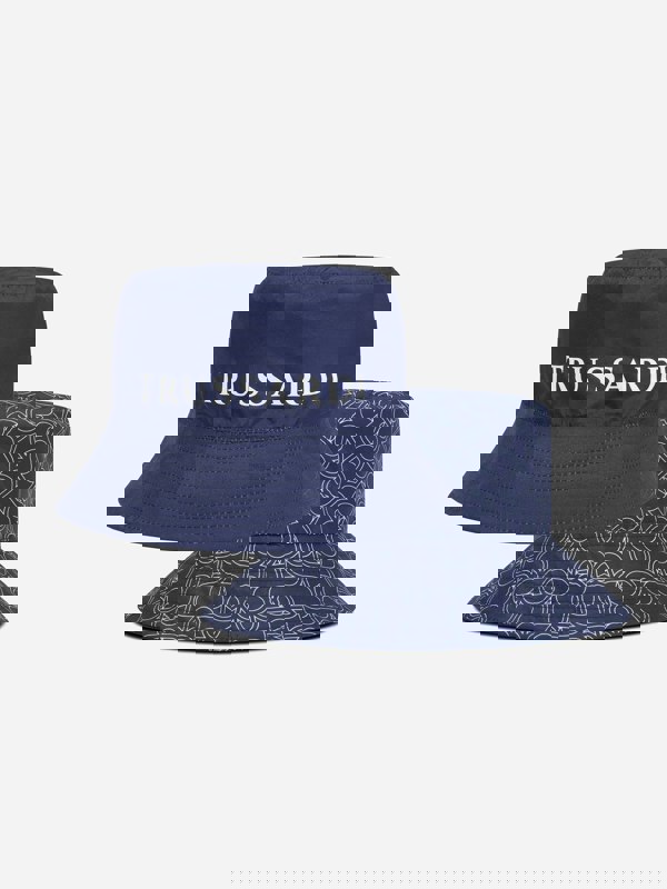 Trussardi Boys Quinsi Reversible Bucket Hat in Blue